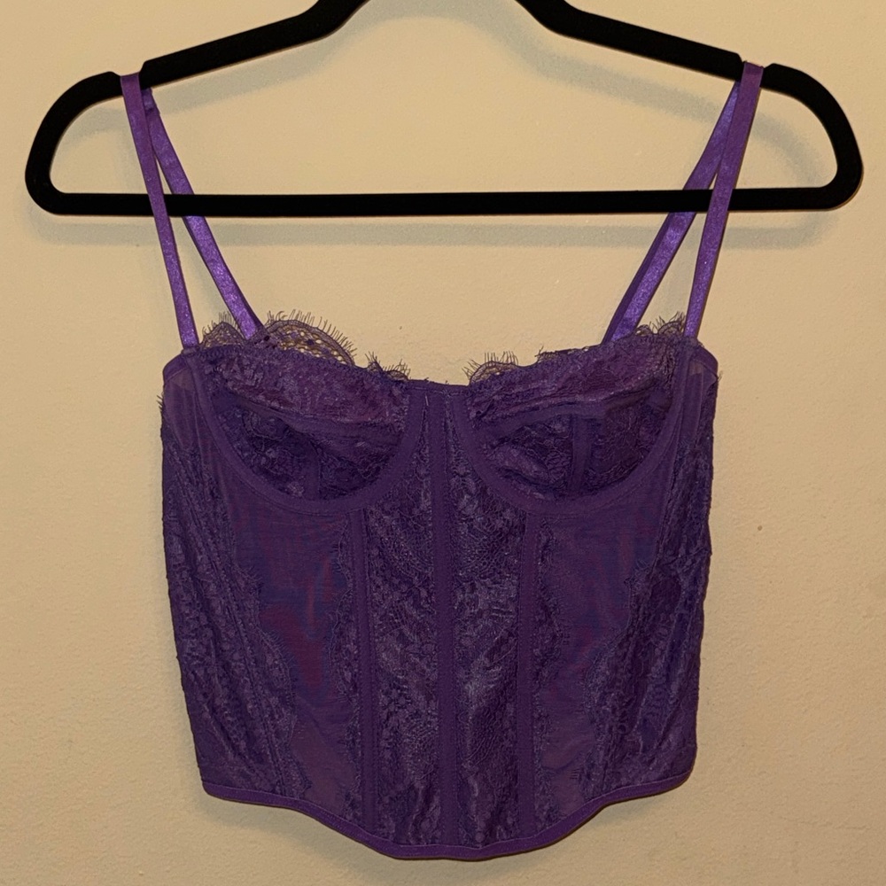 SHEIN Violet Lace Bustier